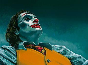 Joaquin Phoenix in Joker Schilderij van Paul Meijering