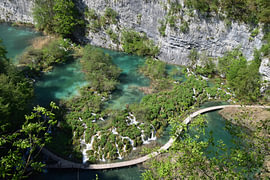 Overview of part of Plitvička Jezera by Erik Buitenhuis