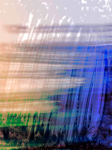 Japanese Sea Abstraction in contemporary colours