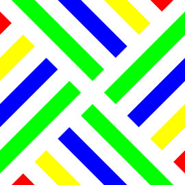 No Crossing | CutOuts | S=2 | Color=4 | RGBY | Center=Green sur Gerhard Haberern