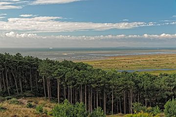 Vue de la réserve naturelle Noordvaarder West-Terschelling sur BHotography