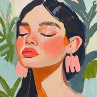 Gouache fashion portret