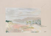 Soft Breeze' | Abstrakte Landschaft in ruhigen, warmen Farben