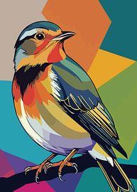 Robin d'Europe Style Pop Art