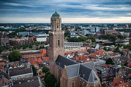 Zwolle Peperbus seen from above during a summer sunrise by Sjoerd van der Wal Photography