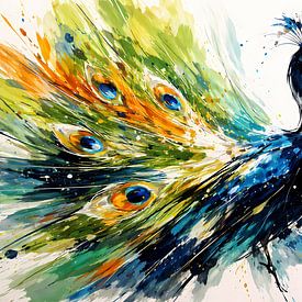 Pauw en mouvement sur Linda de Klein