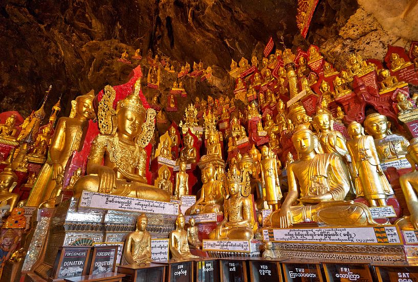 PINDAYA CAVE WITH 8000 BUDDHA STATUES by Jürgen Ritterbach