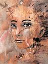 Digitally painted portrait of a young woman by Emiel de Lange thumbnail