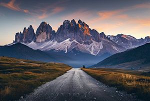 Erwachen der Dolomiten im Morgengrauen