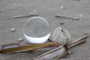 Wrâldbaltsje op het strand van Terschelling van Nynke van der Ploeg