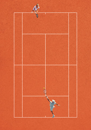 Clay Tennis Court by MDRN HOME