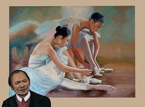 Liu Yi Ballerina Painting sur Paul Meijering