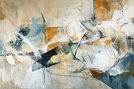 Beige Gold von Kunst Laune