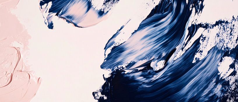 Abstrakte Wellen in sanften Farben von Poster Art Shop