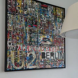Klantfoto: Achtung Baby Berlin van Frank van Meurs, op canvas