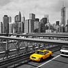 Manhattan (New York City) panorama - Yellow Cab sur Alexander Mol