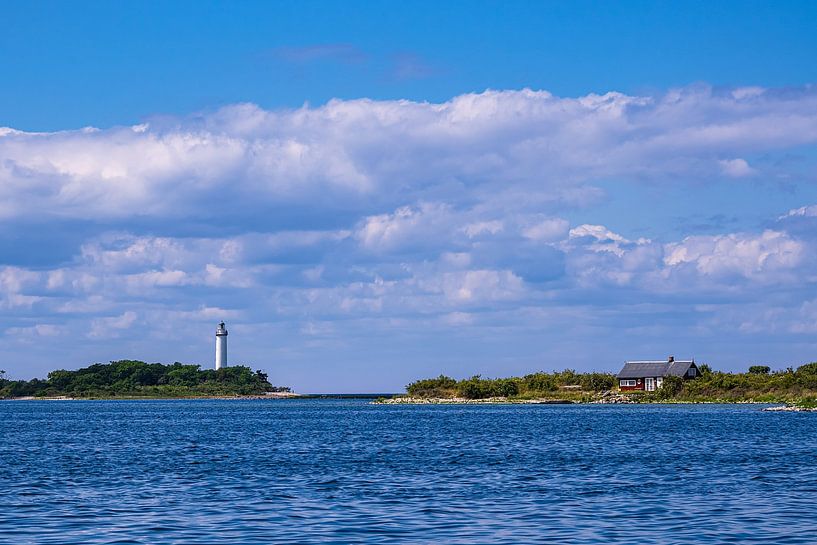 Der Leuchtturm Långe Erik an der Ostseeküste von Rico Ködder