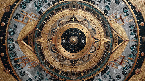 Gouden mandala artistiek