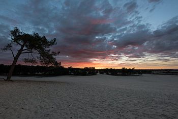 Zonsondergang in de duinen
