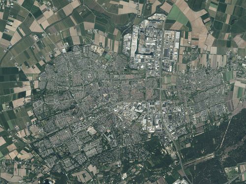 Luchtfoto van Oss