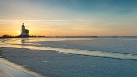 Sunrise at the Horse of Marken by Menno Schaefer