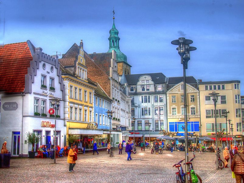 Place du marché à Recklinghausen par Edgar Schermaul