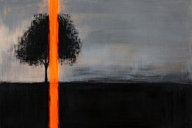 Tree silhouette with colour accent by Poster Art Shop