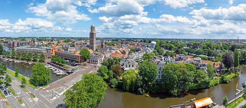 Aerial panorama of the city of Zwolle in the Netherlands by Eye on You
