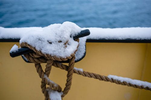 Touwen op zeilschip S/V Noorderlicht