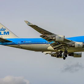 Avion de transport de passagers KLM Boeing 747-400. sur Jaap van den Berg
