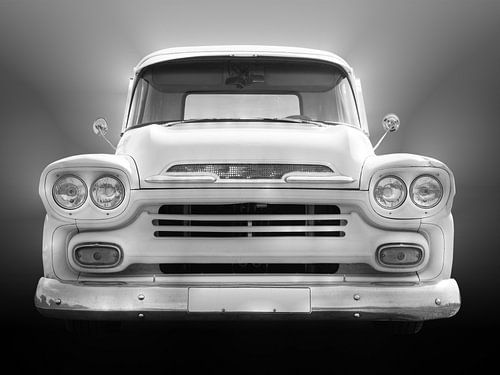Amerikaanse pick-up 1959 vooraan