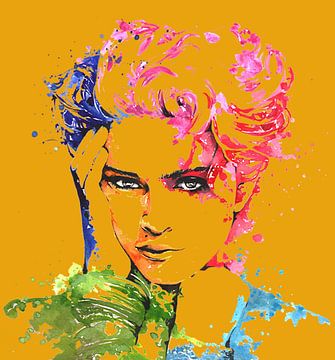 The famous pop singer Madonna drawing by Eye on You