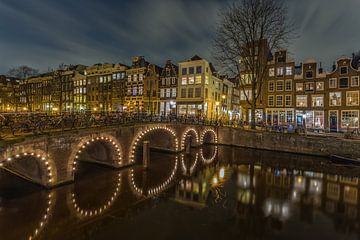 Amsterdam by Night - Herengracht en Herenstraat - 1 van Tux Photography