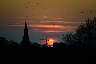 Amersfoortse zonsondergang van Sjoerd Mouissie thumbnail