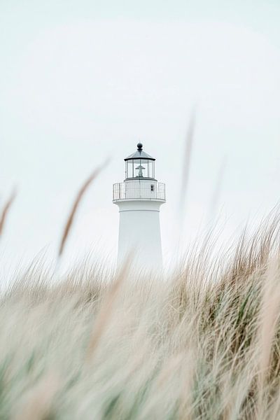 Lighthouse in the fog by Poster Art Shop