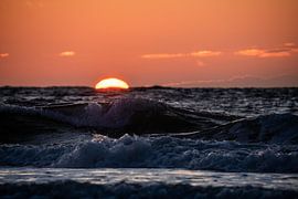 Sunset North Sea by Marjolein van Roosmalen