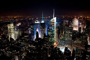 Manhattan by Night, New York von Maurice Moeliker