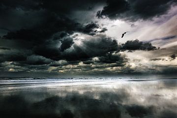 Ein nasser Strand von Gerard Wielenga
