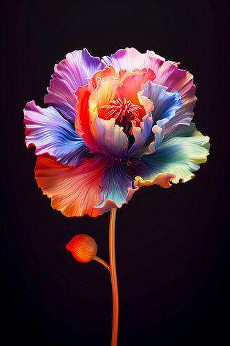 Schoonheid bloem pastel regenboog