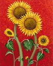 Familie der Sonnenblumen von Russell Hinckley Miniaturansicht