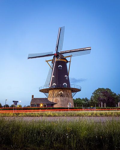 Kerkhovense Molen Oisterwijk Avond Light Trails