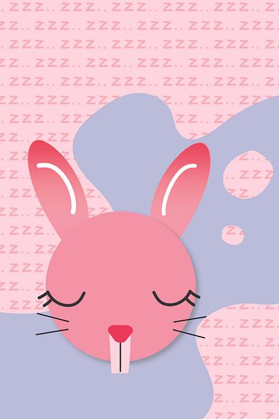 Dreaming Bunny by Walljar