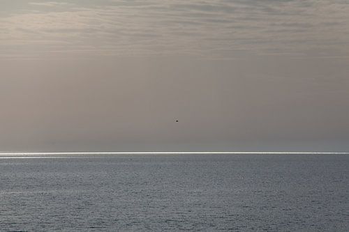 Minimalistisch zeegezicht.