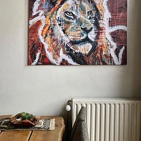 Photo de nos clients: Aimer le lion par ART Eva Maria, sur toile