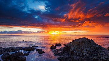 Gaint's Causeway in Ierland van Roland Brack