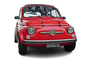 Fiat 500 rouge sur insideportugal