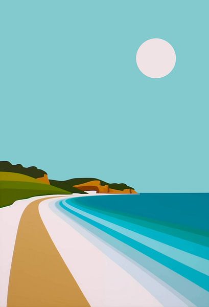 Coast in Blue by Color Square