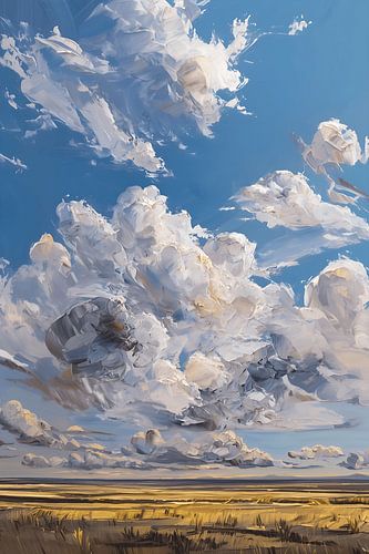 Wide landscape under dramatic cloudy skies