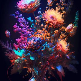 Colourful Night Flowers