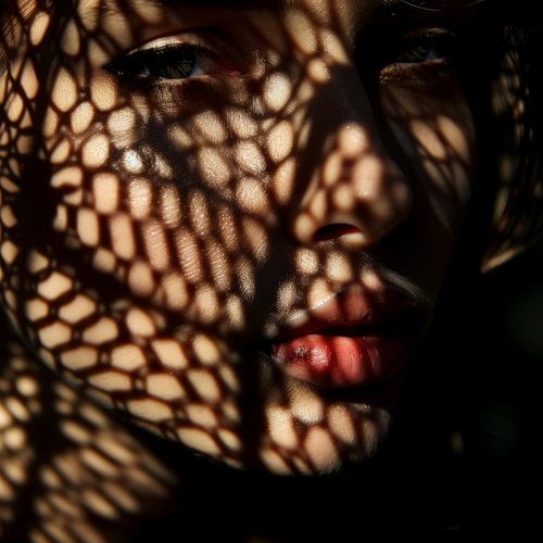 Licht portret van een vrouw